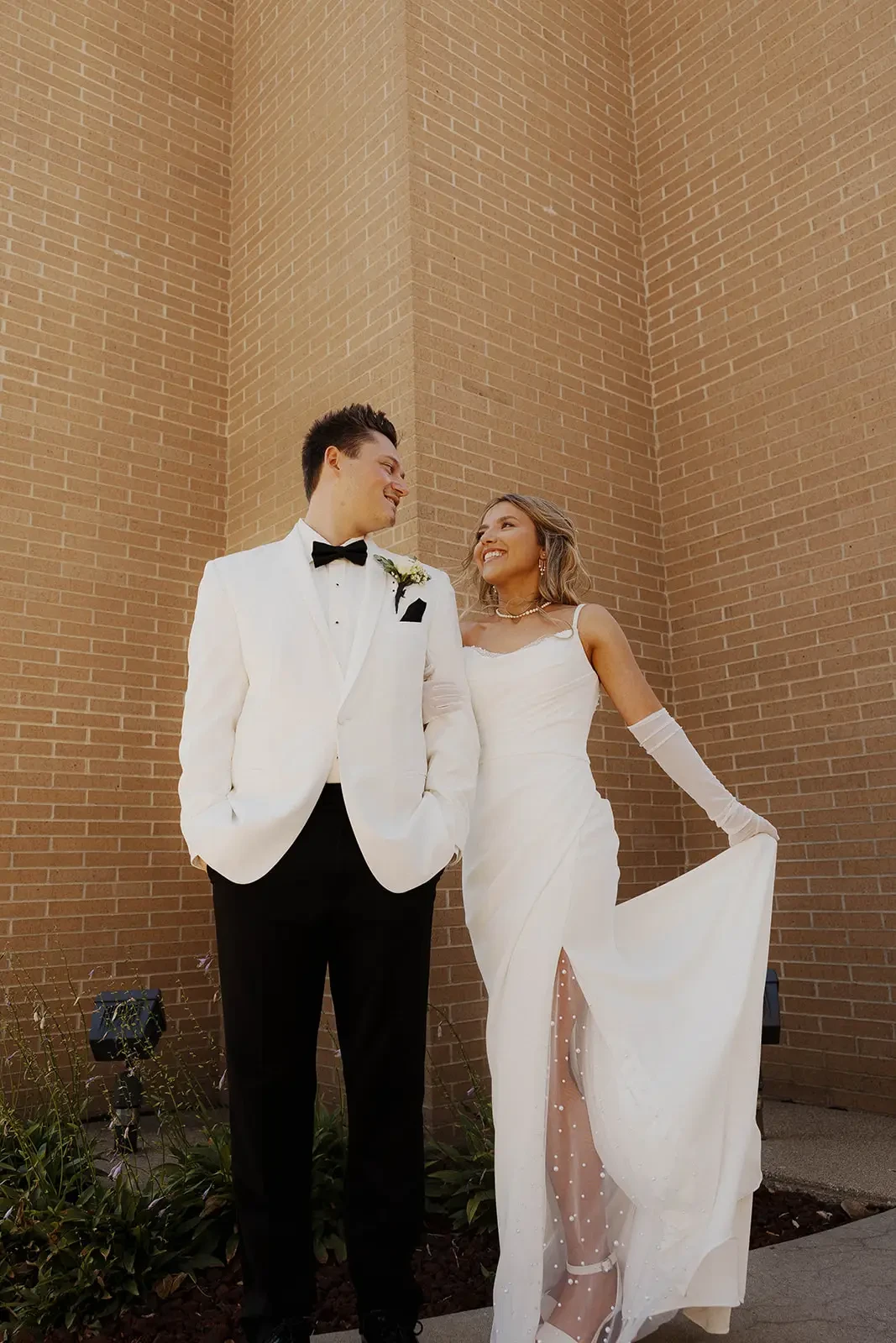 Real bride and groom image
