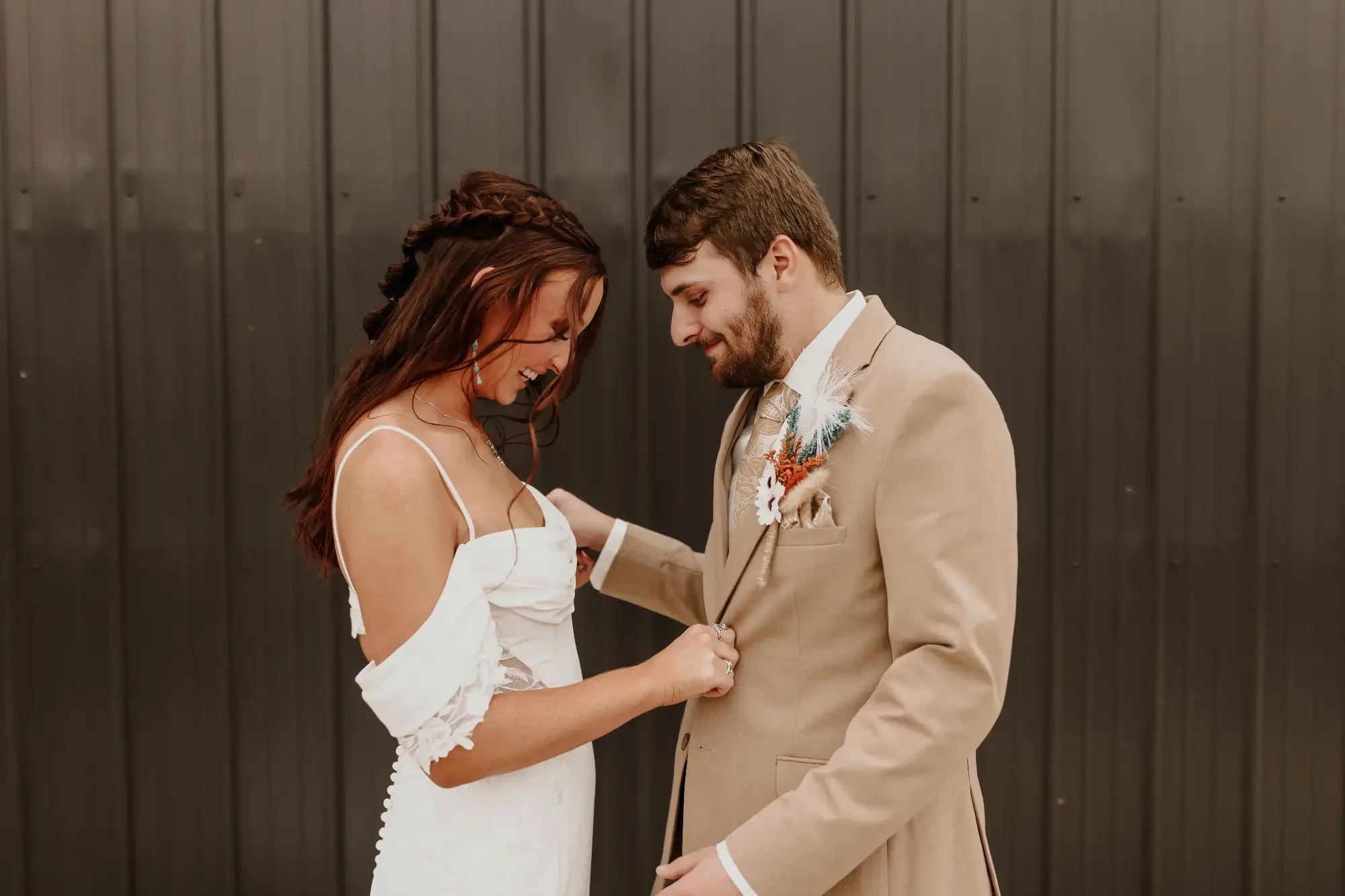 Real bride and groom image