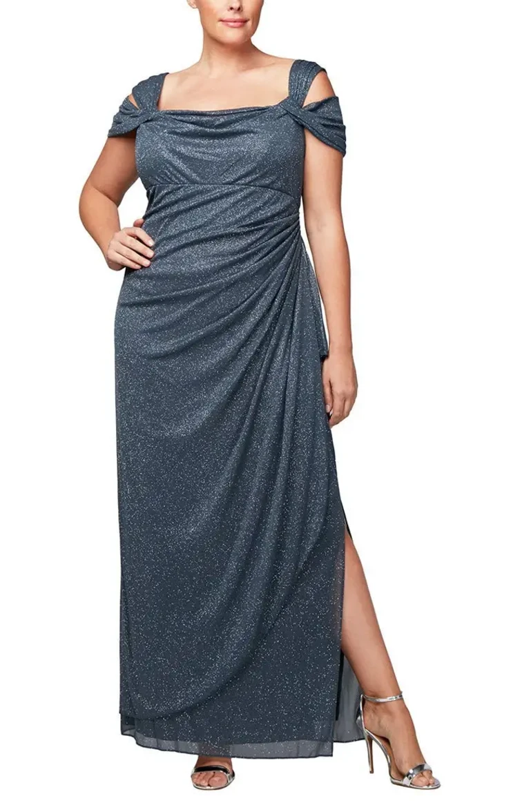 green emerald velvet dress Mother of the Bride Dress with Shawl,Modest Mother Dress,Long Mother  Dress,MD00068 main image 1